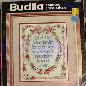 11"x14" Bucilla Cross Stitch Kit - Sisters